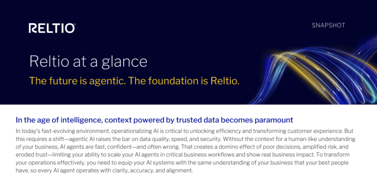 Reltio at a Glance - Reltio