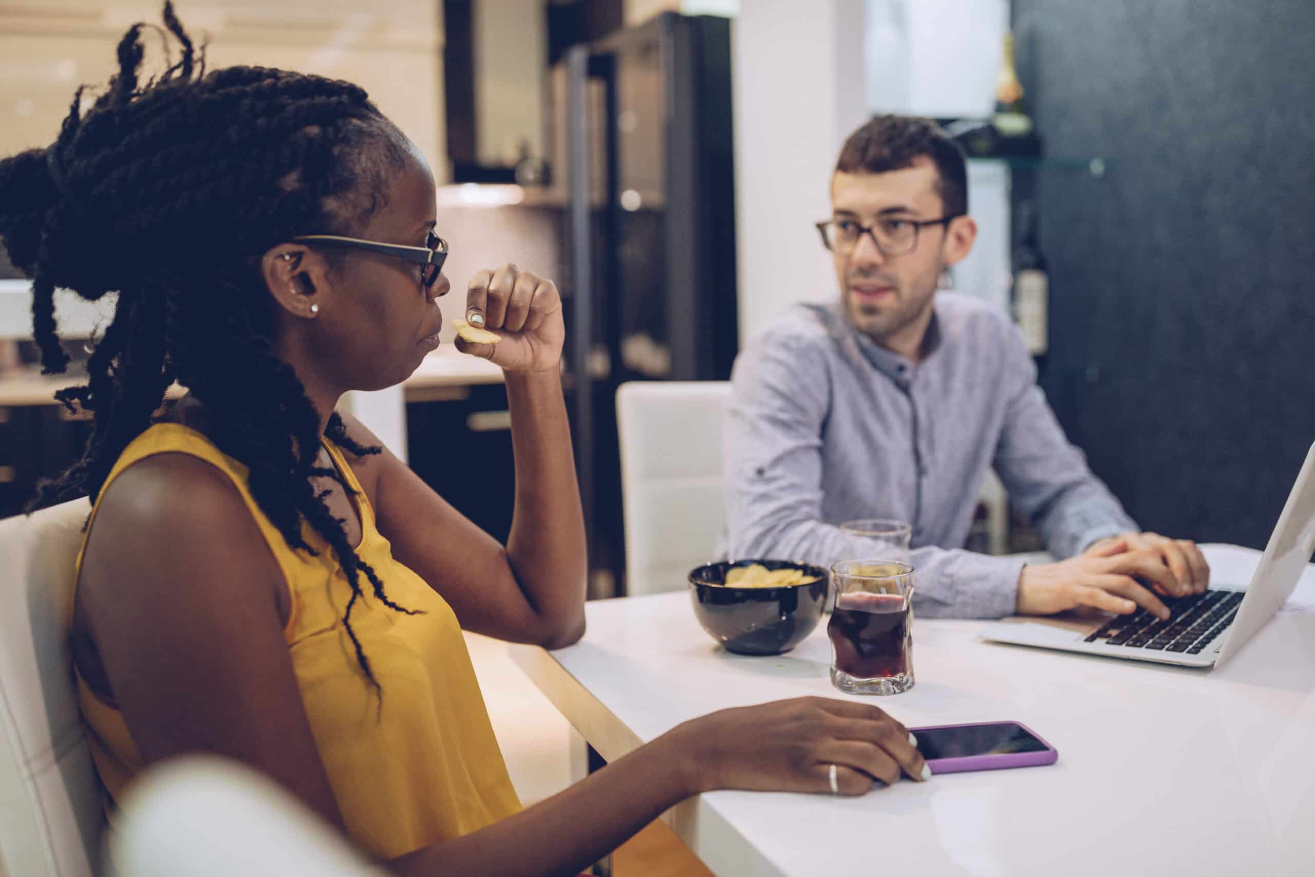 Coworkers Discussing DataOps Framework