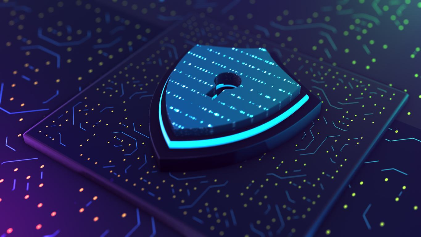 Data Governance 3D Lock Shield