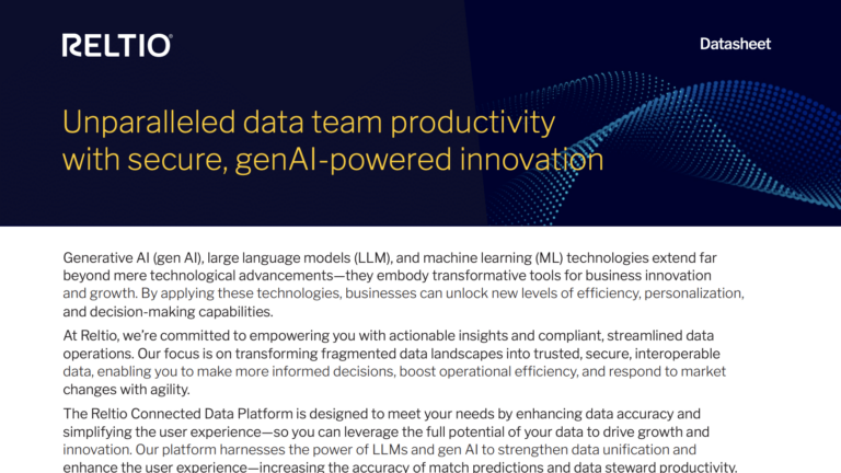 Unparalleled data team productivity with secure, genAI-powered innovation