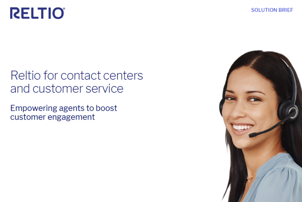 Reltio for contact centers and customer service